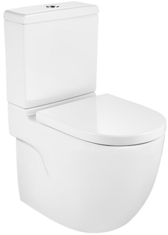 Toiletkumme Væghængt Rimless Supraglaze Hvid 37x60 cm