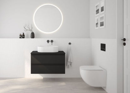 Væghængt Toiletkumme Hamnes SilentWhirl Uden Kravetavle SmartClean Hvid 49 cm