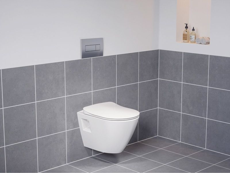 Væghængt Toilet Endo RimOff 35x50 cm Hvid Keramik