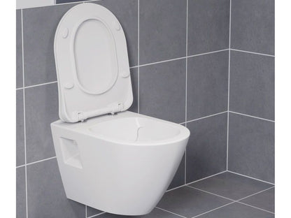 Væghængt Toilet Endo RimOff 35x50 cm Hvid Keramik