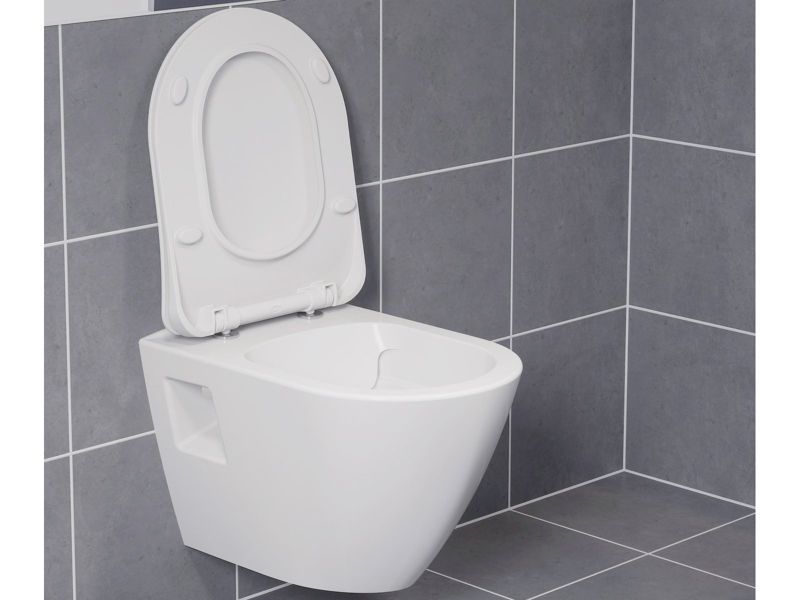 Væghængt Toilet Endo RimOff 35x50 cm Hvid Keramik