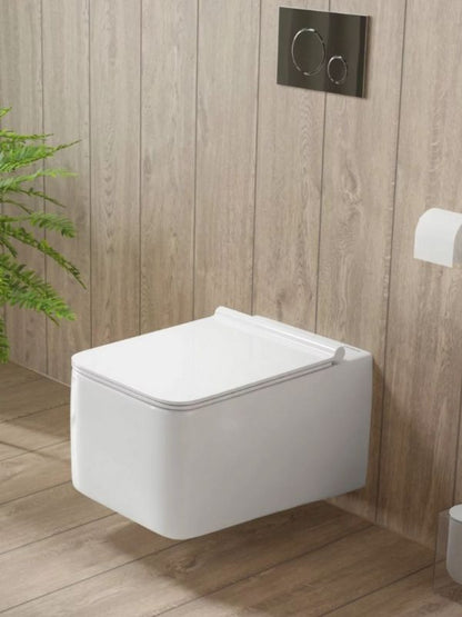 Væghængt Toilet Accord Hvid Højglans 57x36x34,5 cm