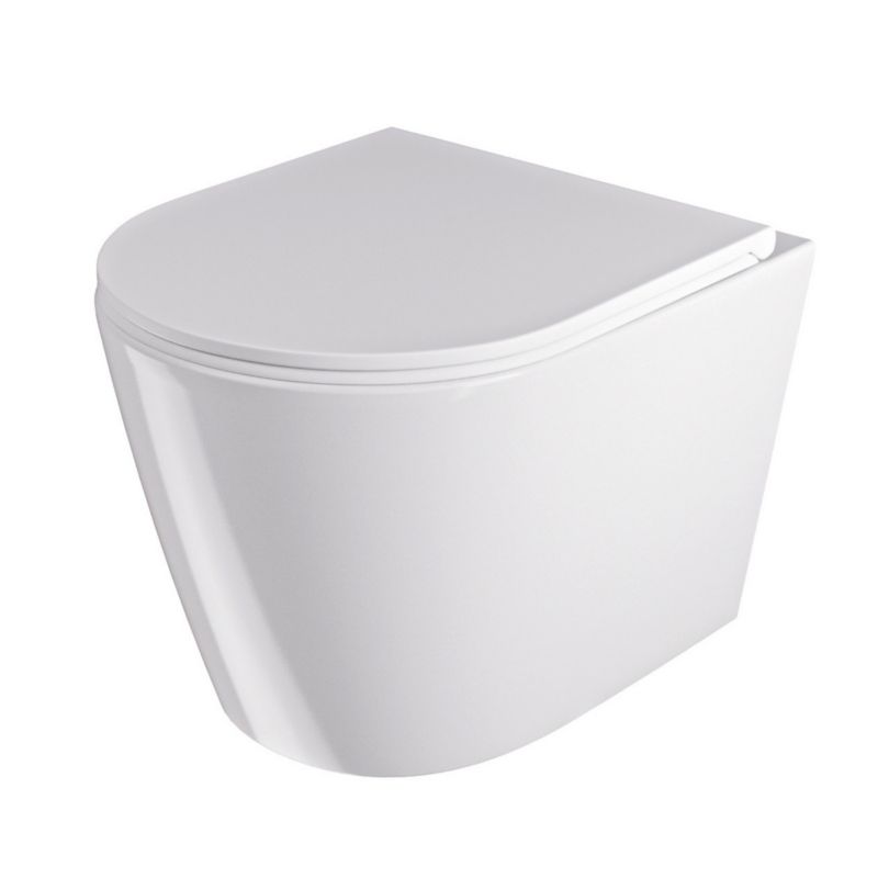 Væghængt Toilet Amaro Hvid Højglans 48x36x36 cm