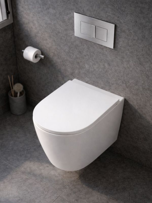 Væghængt Toilet Amaro Hvid Højglans 48x36x36 cm