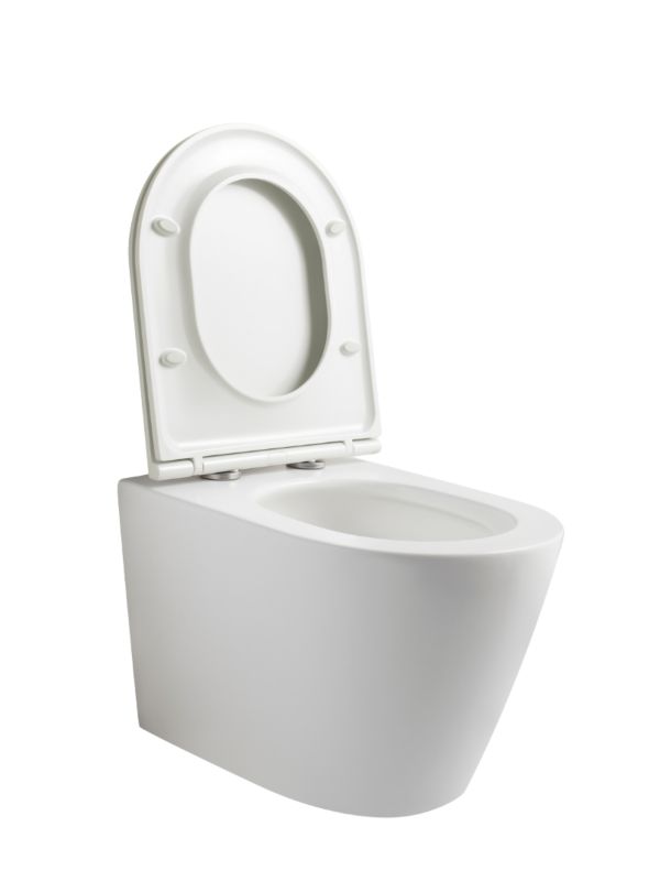 Væghængt Toilet Amaro Hvid Højglans 48x36x36 cm