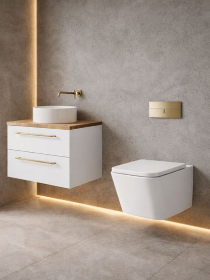Væghængt Toilet Uptrend Gravis Hvid Højglans 50,5x35x34,5 cm TR2216