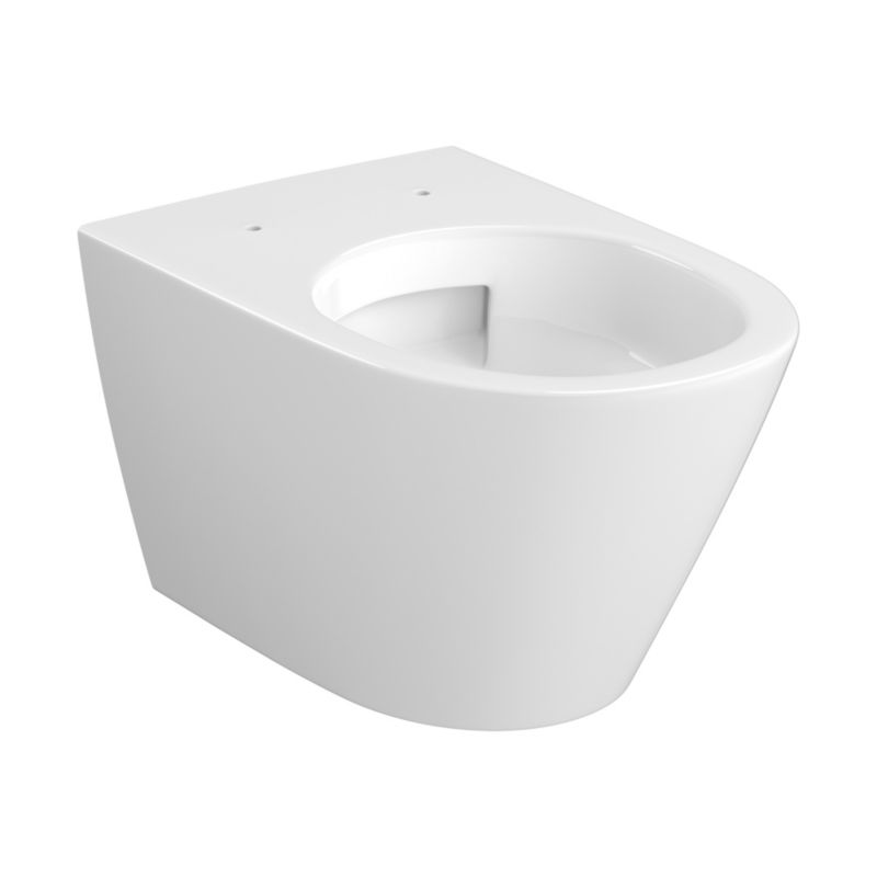 Væghængt Toilet City Pro Oval Vortex Uden Skyllekant Hvid