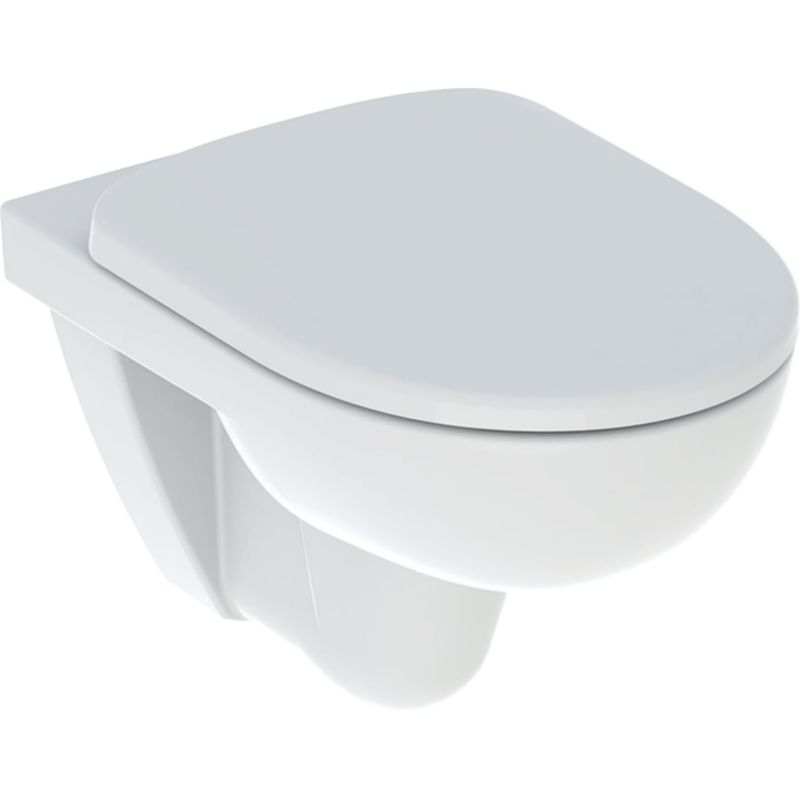 Væghængt Toilet Selnova Rimfree med Langsomt Lukkende Duroplast Sæde Hvid