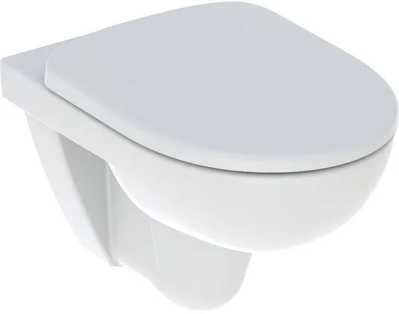 Væghængt Toilet Keramisk med Duroplast Sæde Hvid 53x36x38 cm