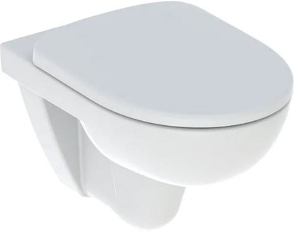 Væghængt Toilet Keramisk med Duroplast Sæde Hvid 53x36x38 cm