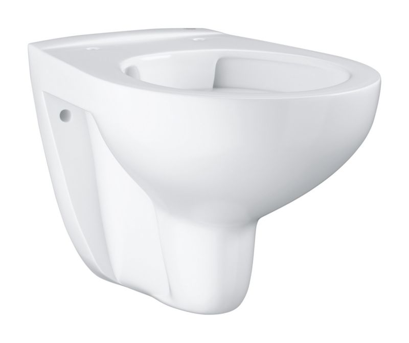 Væghængt Toilet Grohe Bau Ceramic Uden Skyllekant Hvid 53x37 cm Oval