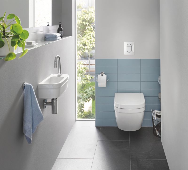 Væghængt Toilet Keramik Hvid Uden Krans 49 cm