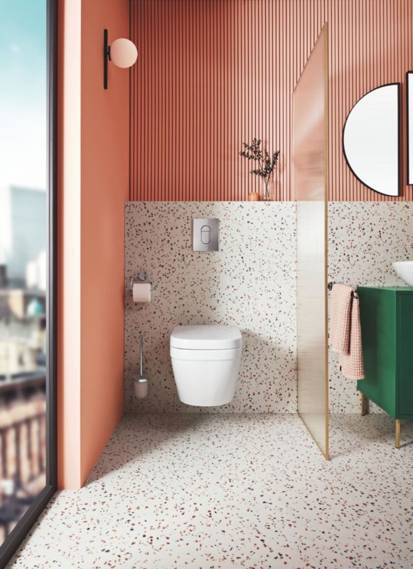 Væghængt Toilet 54 cm Hvid Keramik Uden Bræt