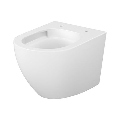 Væghængt Toilet Mito Desse Uden Skyllekant med Hvirvelskyl Hvid Højglans med Låg Softclose 1 stk.