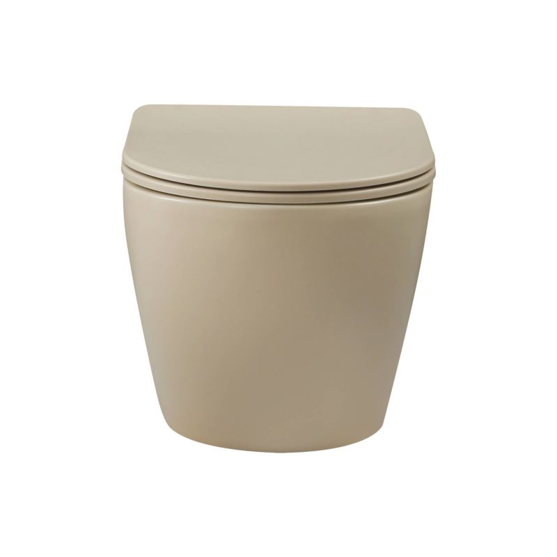 Væghængt Toilet Tavro Rund Cappuccino Mat 49x36x35 cm