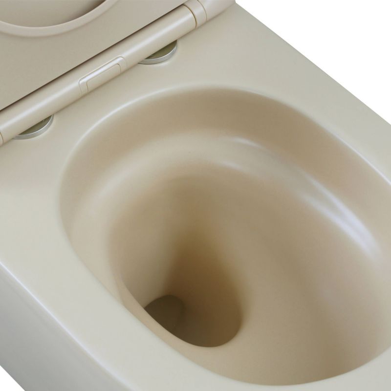 Væghængt Toilet Tavro Rund Cappuccino Mat 49x36x35 cm