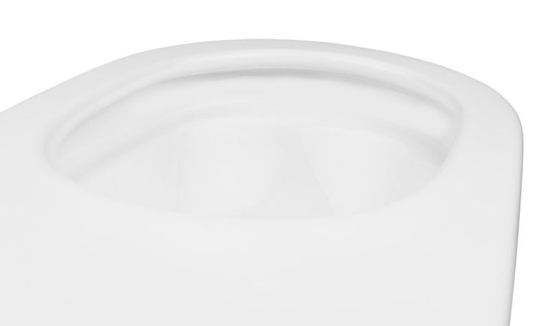 Væghængt Toilet Oltens Hamnes PureRim Hvid Oval 49 cm