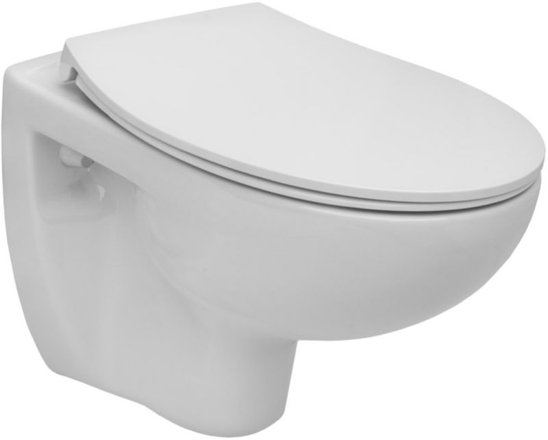 Væghængt Toiletkumme Madalena Uden Skyllekant Hvid Keramik 35 cm