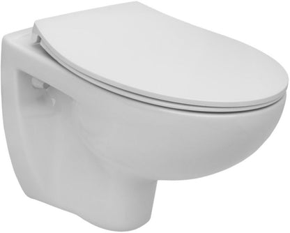 Væghængt Toiletkumme Madalena Uden Skyllekant Hvid Keramik 35 cm