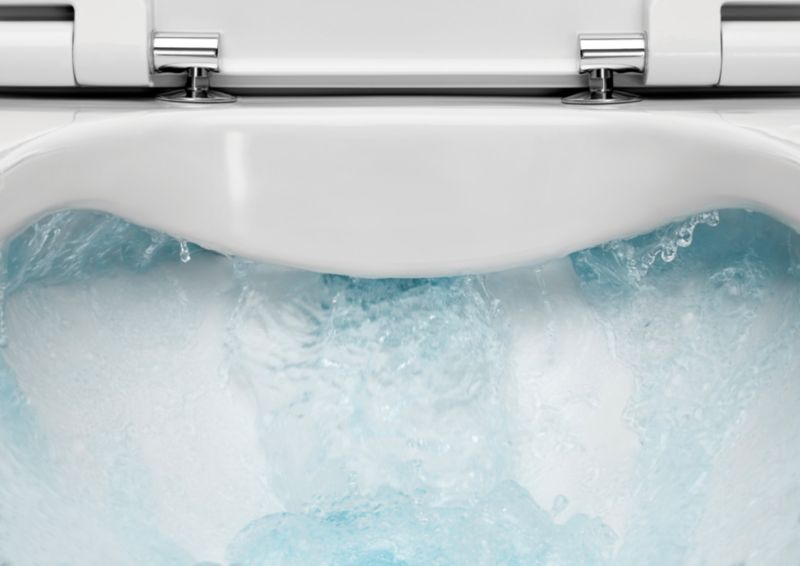 Væghængt Toilet med Stel Hvid Rimless 39,7 kg