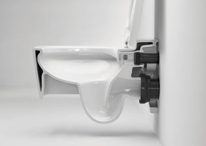 Væghængt Toilet med Stel Hvid Rimless 39,7 kg
