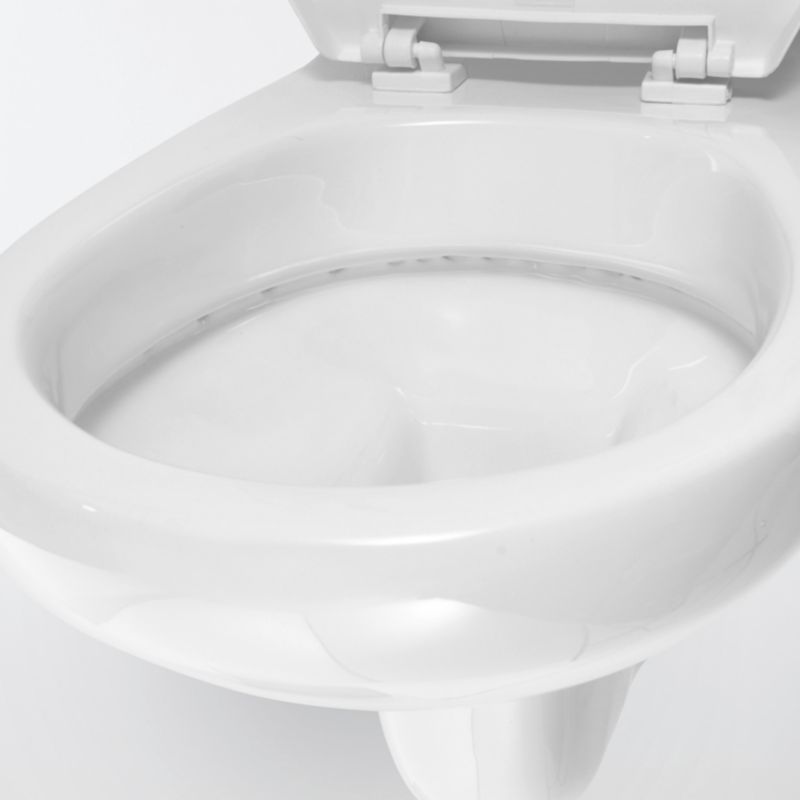 Væghængt Toilet Hvid Keramik 53,5x35x39,5 cm med Sæde | 3663602690702