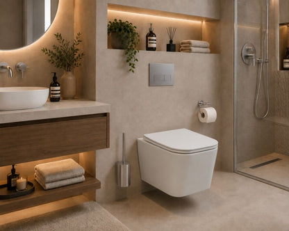 Væghængt Toilet Bravia Uden Skyllekant Hvid 48x35x36,5 cm