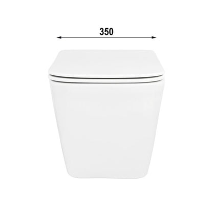 Væghængt Toilet Bravia Uden Skyllekant Hvid 48x35x36,5 cm