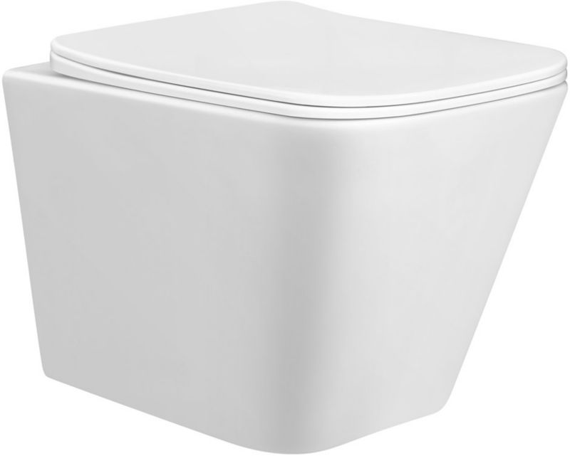 Bravia væghængt rimless hvid toilet skål