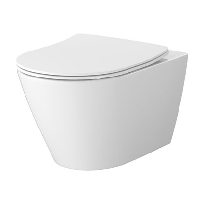 Væghængt Toilet Orisa Rund Hvid Vortex Skyl 52,5 cm | 5901771203384