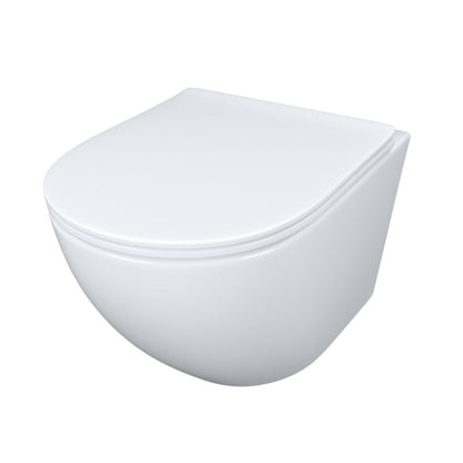 Væghængt Toilet Nova Hvid Uden Krans 49x36x37 cm
