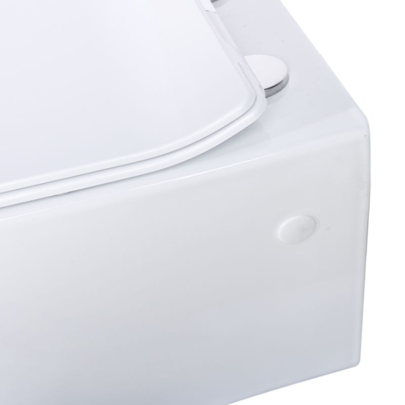 Fuerte væghængt rimless toilet med duroplast soft-close sæde