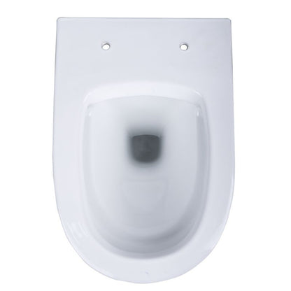 Fuerte væghængt rimless toilet med duroplast soft-close sæde