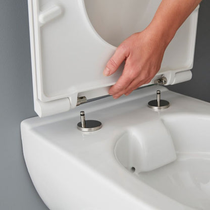 Vægmonteret toiletter GoodHome Cavally uden kant med soft-close sæde i duroplast