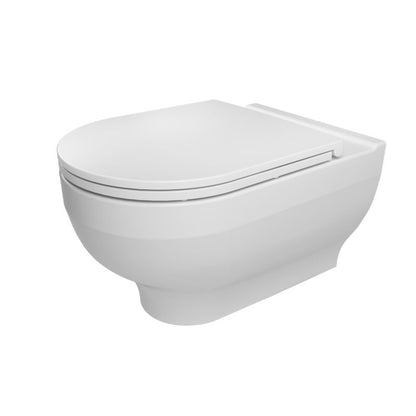 GoodHome Cavally væghængt rimless toilet med softluk-sæde