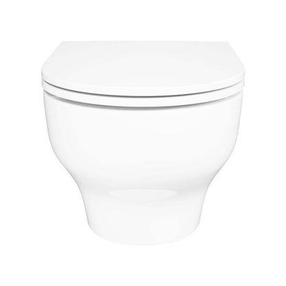 Væghængt Toilet Cavally Hvid Rund Uden Krans 53 cm | 5063022514875