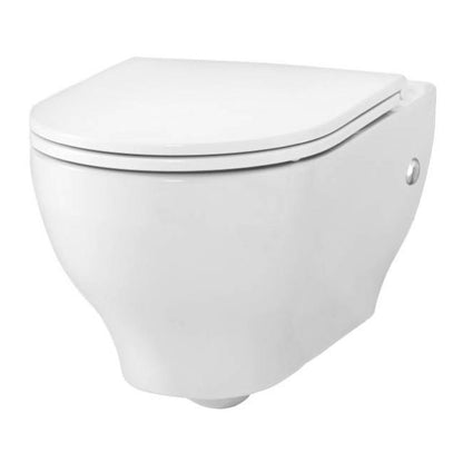 GoodHome Cavally væghængt toilet med softclose-sæde i hvid
