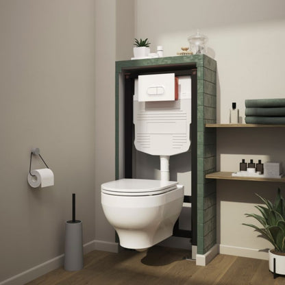 Væghængt Toilet Cavally Hvid med Langsomt Lukkende Sæde 36,5x54,5 cm