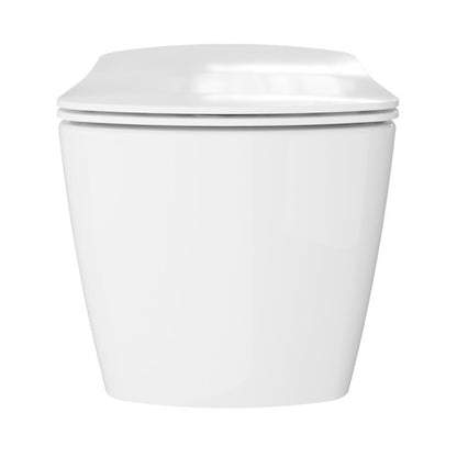 Væghængt Toilet Levanna Uden Skyllekant med Langsomt Lukkende Sæde Hvid