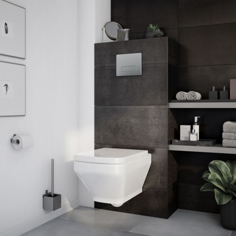 Vægmonteret GoodHome Teesta rimless toilet med softclose sæde