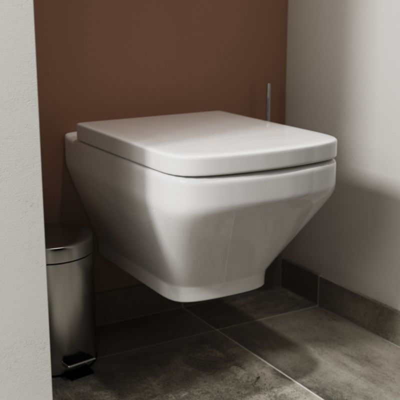 Vægmonteret GoodHome Teesta rimless toilet med softclose sæde