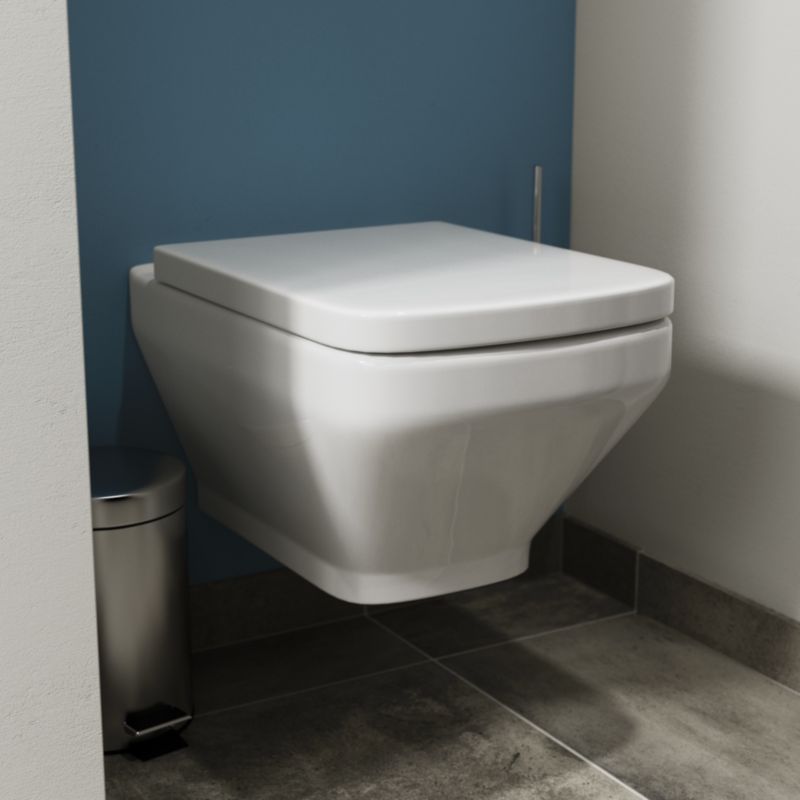 Vægmonteret GoodHome Teesta rimless toilet med softclose sæde