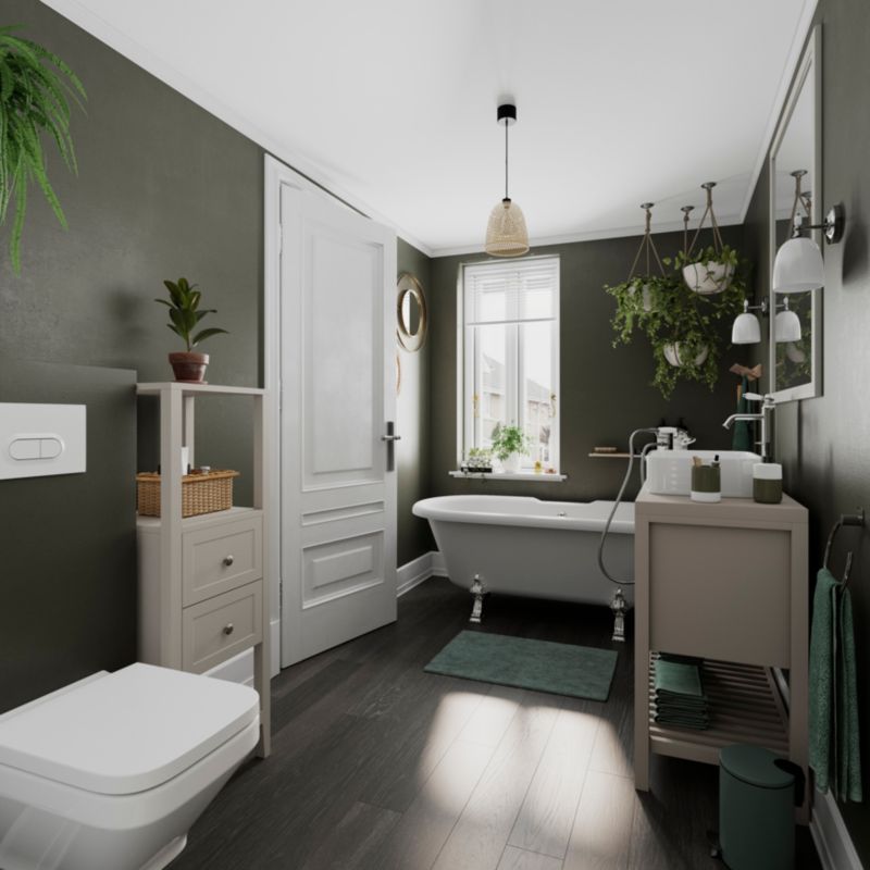 Vægmonteret GoodHome Teesta rimless toilet med softclose sæde