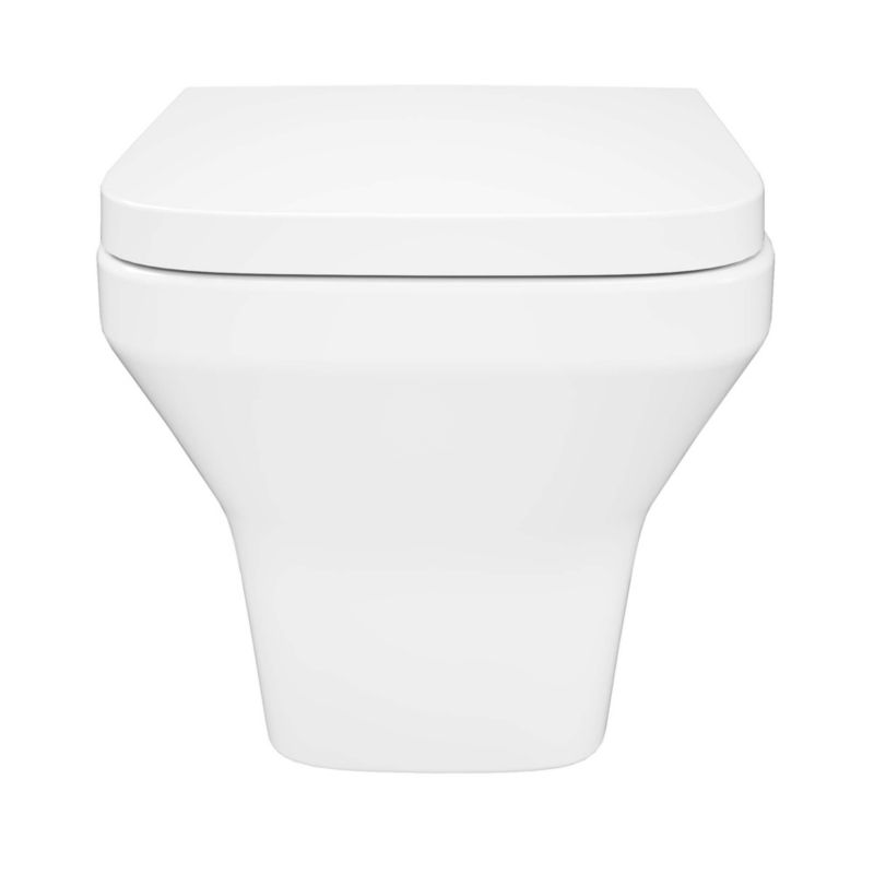 Væghængt Toilet Teesta Hvid Rund Uden Skyllekant 53x36x35 cm