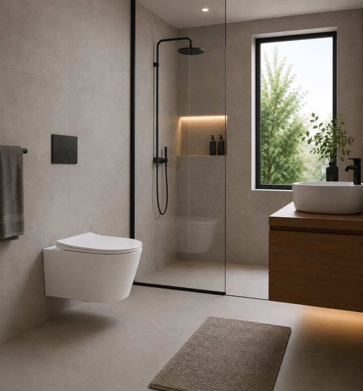 Væghængt Toilet Trissa Wir 49x36,5x36 cm med Soft-Close Sæde