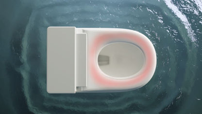 Væghængt Toilet med Sæde Roca Dara Hvid Rengøringsvenlig 40 kg