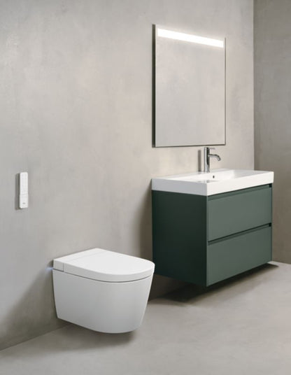 Væghængt Toilet med Sæde Roca Dara Hvid Rengøringsvenlig 40 kg