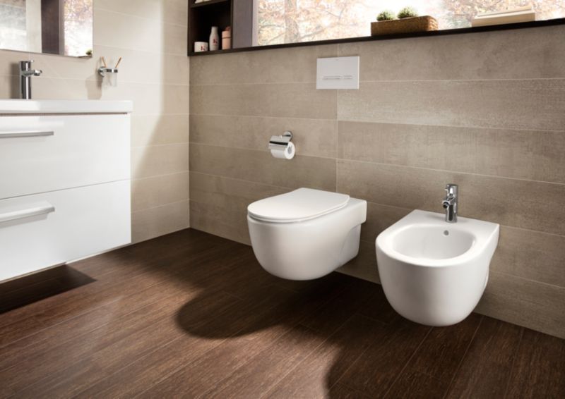 Væghængt Toilet Teras Rimless med Soft-Close Sæde