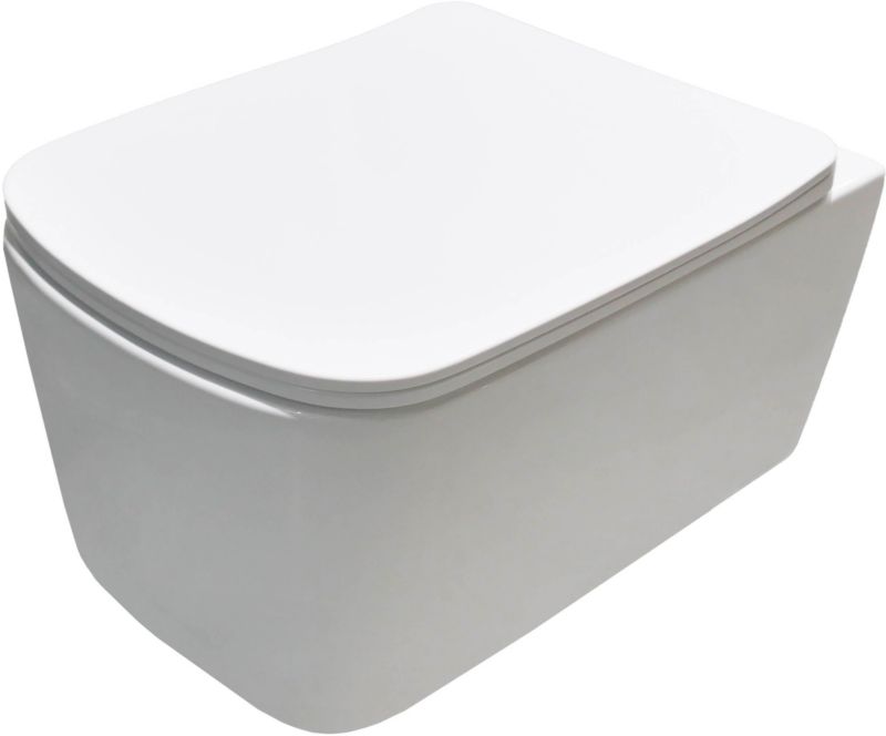Solider Nill væghængt rimless toilet med duroplast soft-close sæde