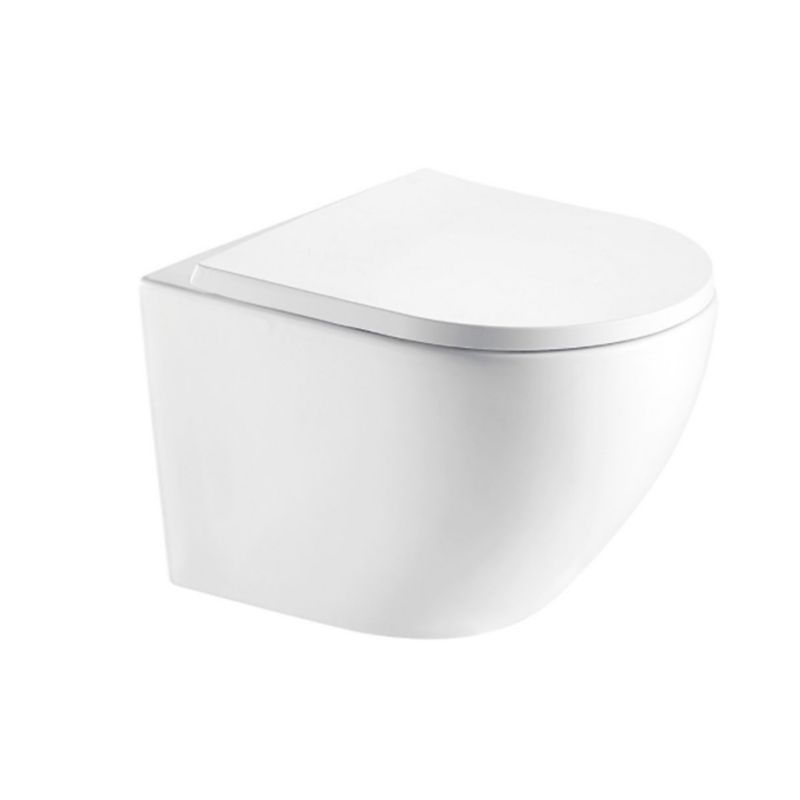 Væghængt Toilet Beno med Langsomt Lukkende Sæde 52,5x36x45 cm Hvid